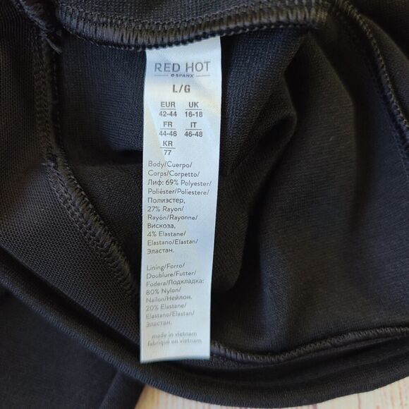 Red Hot SPANX High Waist Ponte Structured Skinny Pants sz L - Picture 8 of 8